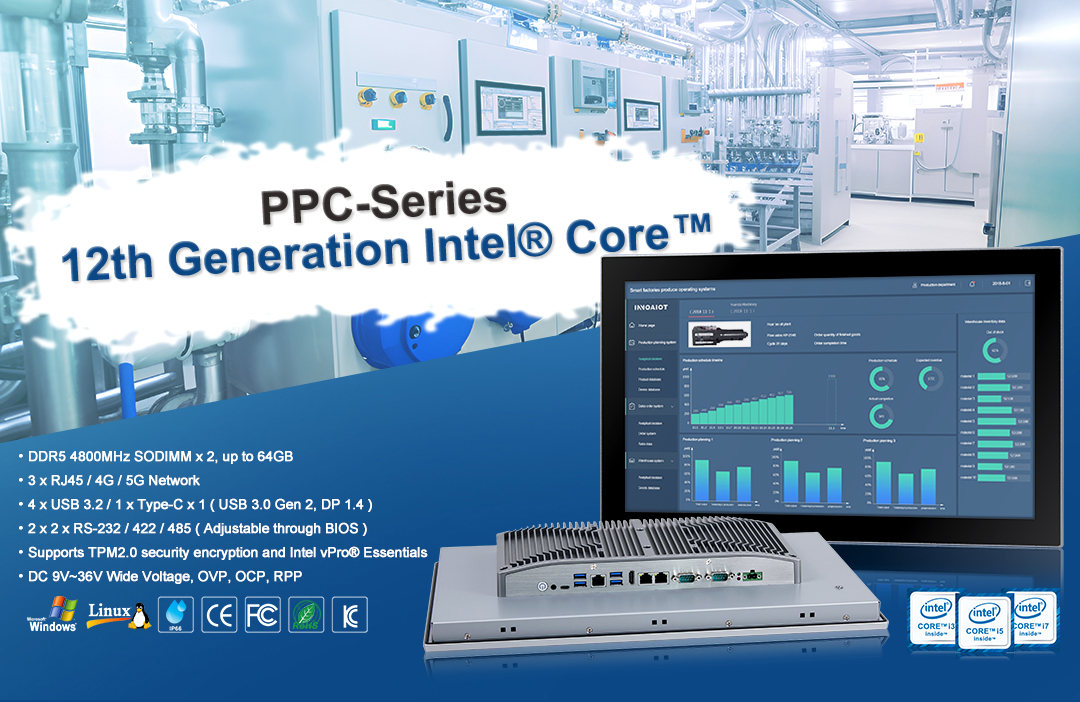 New Product | 12th Generation Intel® Core™ Industrial Panel PC Series