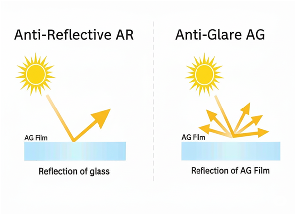 What is Anti-Reflective AR and Anti-Glare AG?