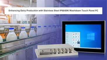 Enhancing Dairy Production with Stainless Steel IP66/69K Washdown Touch Panel PC